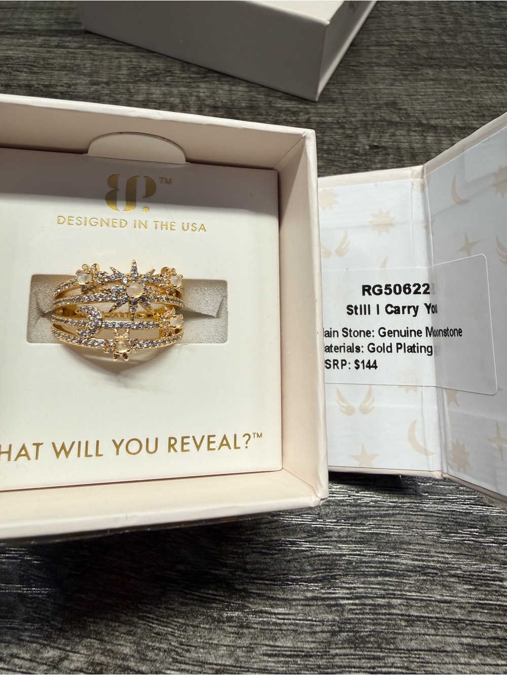 Bomb Party Halo Collection Still I Carry You Ring Size 10